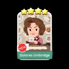 Dolores Umbridge Monopoly Go Stickers