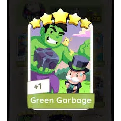 Green Garbage Monopolygo Stickers