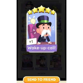 Wake-Up-Call Monopoly Go Stickers