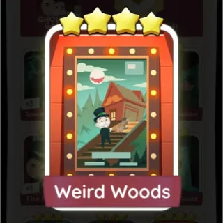 Weird Woods Monopoly Go Stickers