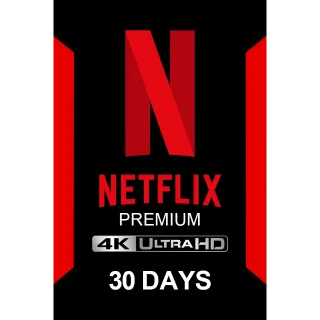 Personal Account - Netflix 30 days 4K UHD Premium - 1 Month