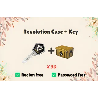 Counter Strike 2 (CS2) - 30 Revolution Cases + keys