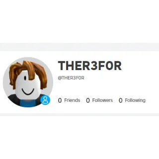 Rare roblox user "THER3F0R"