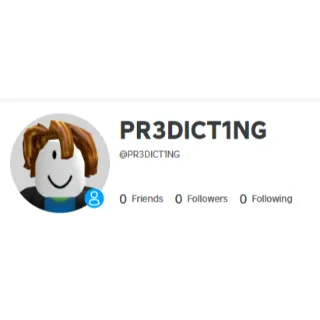 rare roblox user "PR3DICT1NG"