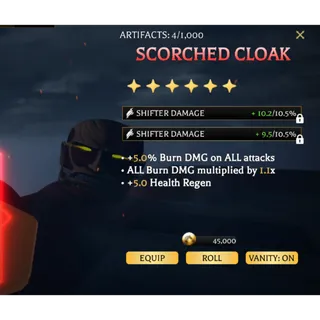 Scorched Cloak Good Stats (Custom) - Attack on Titan Revolution (AOTR)