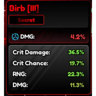 Birb Familiars (III) Corrupted 90% - Anime Vanguard (AV)
