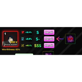 SSS RANGE 10.1% (RNG) STATS TRANFER - Anime Adventures (AA)