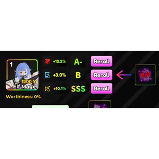 SSS RANGE 10.1% (RNG) STATS TRANFER - Anime Adventures (AA)
