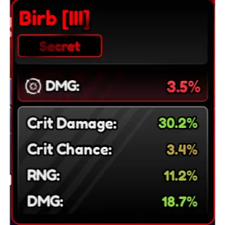Birb Familiars (III) Corrupted 63.5% - Anime Vanguard (AV)
