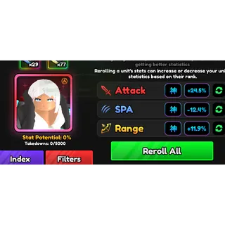 Full Godly Stats Transfer | Set Godly Stats - Anime Vanguard (AV)