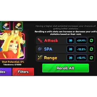 Full Godly Stats Transfer - Anime Vanguard (AV)