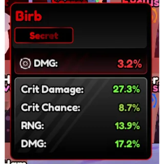 Birb Familiars 67.1% - Anime Vanguard (AV)