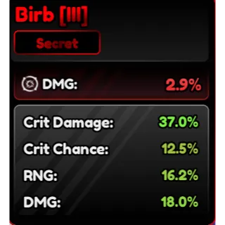 Birb Familiars (III) Corrupted 83.7% - Anime Vanguard (AV)