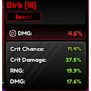 Birb Familiars (III) Corrupted 86.4% - Anime Vanguard (AV)