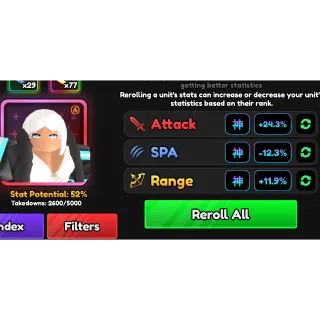 Full Godly Stats Transfer - Anime Vanguard (AV)