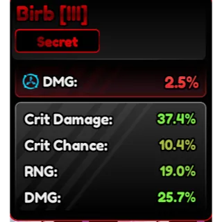 Birb Familiars (III) Corrupted 92.5% - Anime Vanguard (AV)