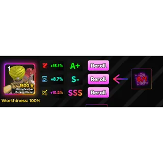 SSS RANGE 10.2% (RNG) STATS TRANFER - Anime Adventures (AA)