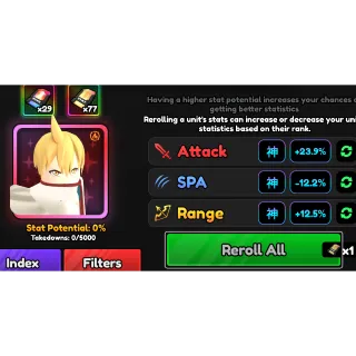 Full Godly Stats Transfer - Anime Vanguard (AV)