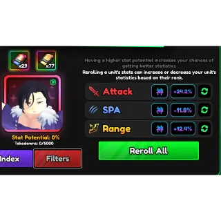 Full Godly Stats Transfer - Anime Vanguard (AV)