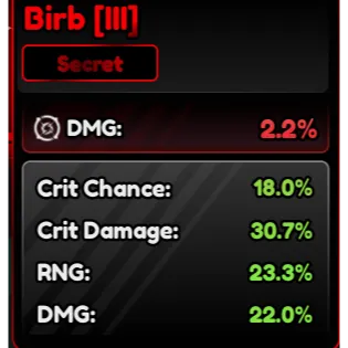 Birb Familiars (III) Corrupted 94% - Anime Vanguard (AV)