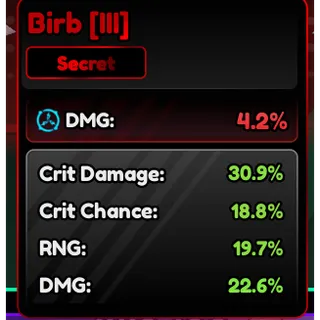 Birb Familiars (III) Corrupted 92% - Anime Vanguard (AV)