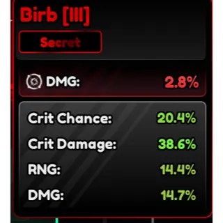Birb Familiars (III) Corrupted 88.1% - Anime Vanguard (AV)