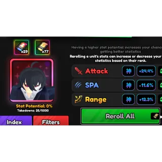 Full Godly Stats Transfer - Anime Vanguard (AV)