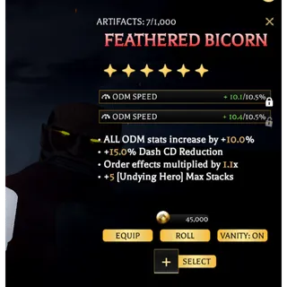 Feathered Bicorn Good Stats (Custom) - Attack on Titan Revolution (AOTR)