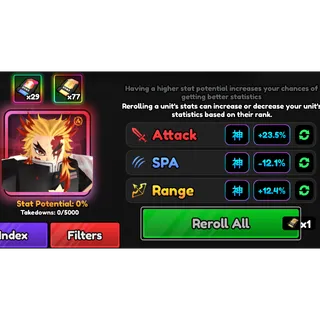 Full Godly Stats Transfer - Anime Vanguard (AV)