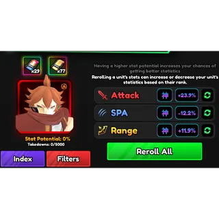 Godly Stats Transfer - Anime Vanguard (AV)