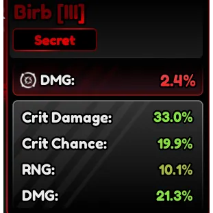 Birb Familiars (III) Corrupted 84.3% - Anime Vanguard (AV)