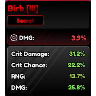 Birb Familiars (III) Corrupted 92.9% - Anime Vanguard (AV)