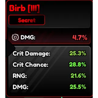 Birb Familiars (III) Corrupted 101.2% - Anime Vanguard (AV)
