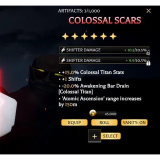 Colossal Scars Good Stats (Custom) - Attack on Titan Revolution (AOTR)