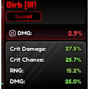 Birb Familiars (III) Corrupted 93.4% - Anime Vanguard (AV)
