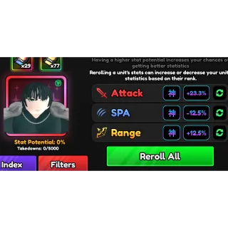 Full Godly Stats Transfer - Anime Vanguard (AV)