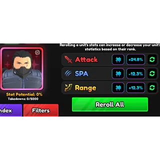 Full Godly Stats Transfer | Set Godly Stats - Anime Vanguard (AV)