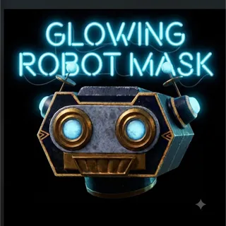 glowing robot mask