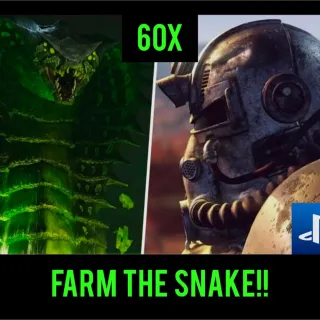 X60 Snake Farming Raid Power Level PS4 PS5