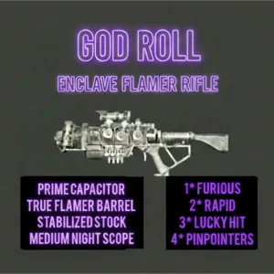God Roll Enclave Flamer mods PS4 PS5