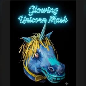 glowing unicorn mask
