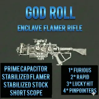 God Roll Enclave Plasma Rifle Stabilized Flamer PS4 PS5
