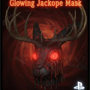Glowing Jacklope Mask
