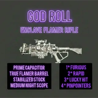 God Roll Enclave Flamer mods PS4 PS5