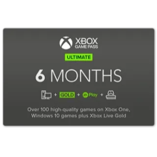 Xbox Game Pass Ultimate 6 Months TR Turkey