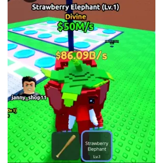 2x STRAWBERRY ELEPHANTS - Escape Tsunami For Brainrots!