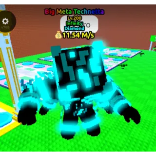 DIAMOND BIG META TECHNETTA  11.54 m/s ( lvl 200 ) - Escape Tsunami For Brainrots!