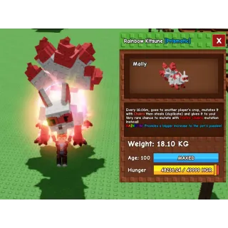 RAINBOW KITSUNE | AGE 100 | KG 18