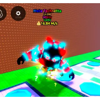 LUCKY  TECHNETTA 16.84 m/s! ( lvl 200 ) - ESCAPE TSUNAMI FOR BRAINROTS