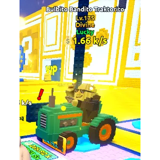Lucky Bulbito Bandito Traktorito 1.66k/s ( LVL 175 ) - Escape Tsunami For Brainrots!